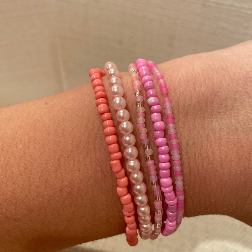 Barbie Pink Bracelet Stack